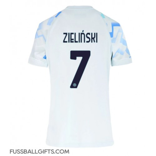 Inter Milan Piotr Zielinski #7 Fußballbekleidung Auswärtstrikot Damen 2025-26 Kurzarm